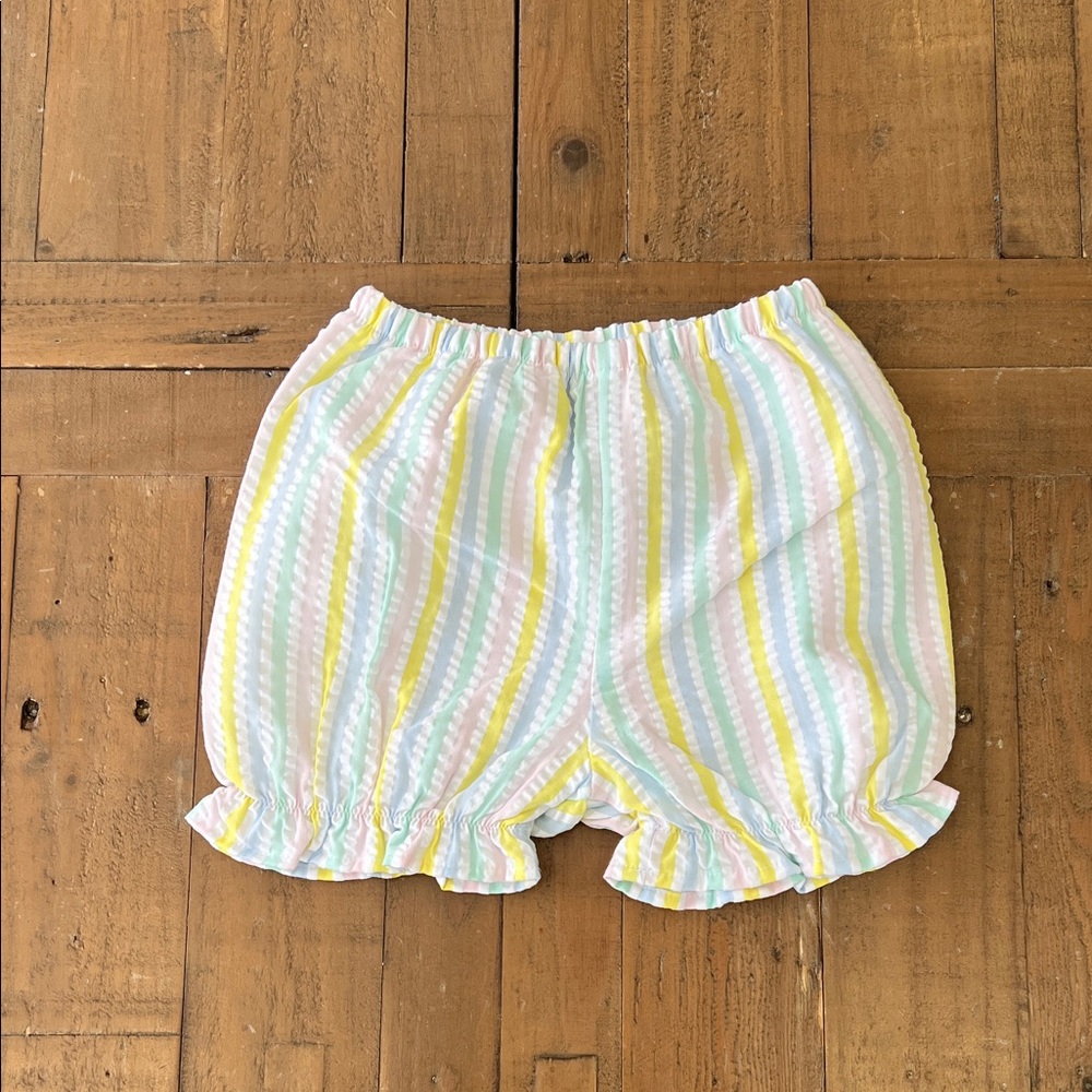 The Beaufort Bonnet Company Pastel Striped Seersucker Shorts
